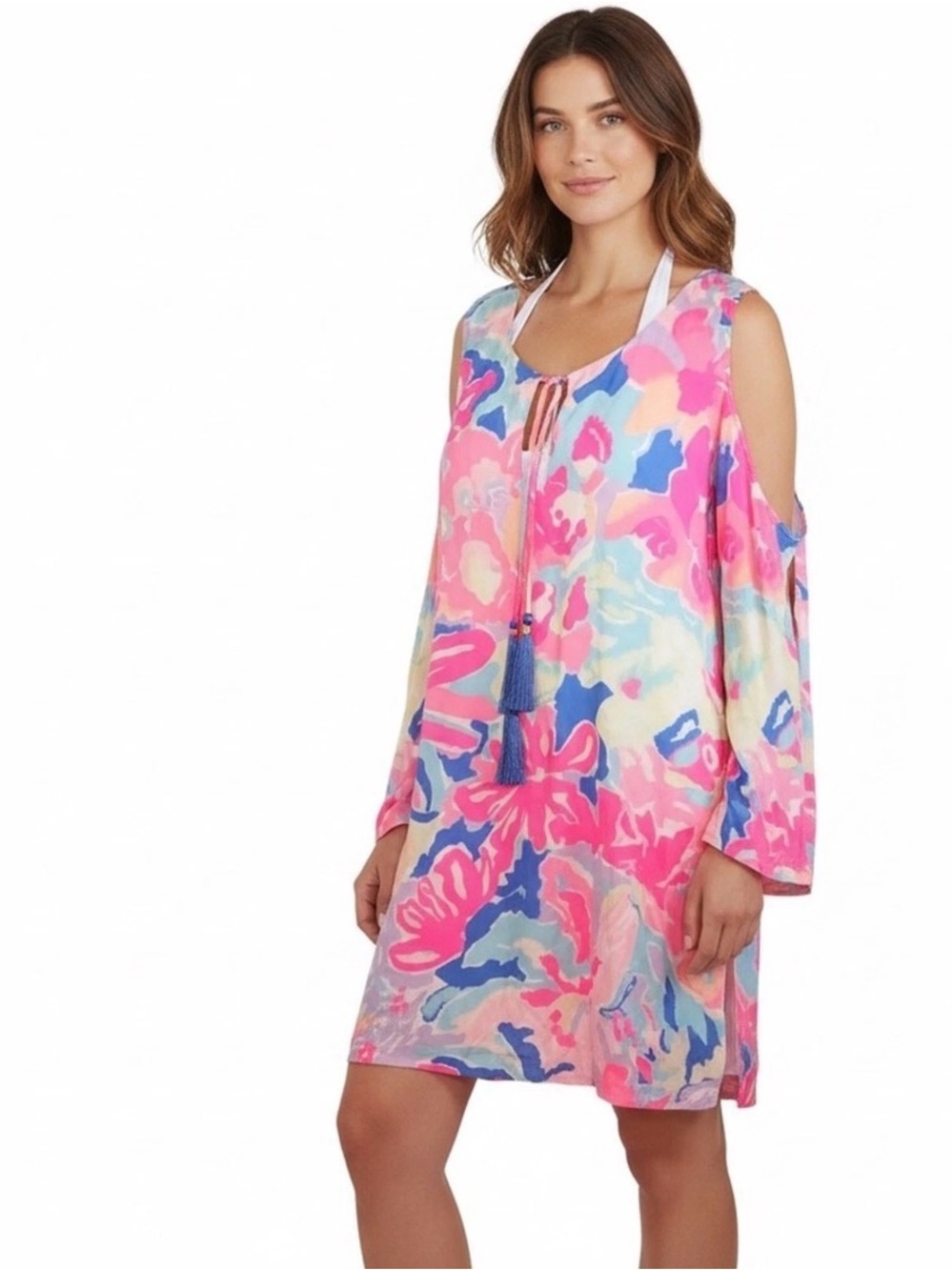 Lilly Pulitzer Benicia Playa Hermosa Open Shoulder Dress